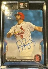 Albert Pujols [Autograph] #951B Baseball Cards 2022 Topps Now Prices