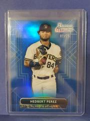 Hedbert Perez [Blue] #BSP-54 Baseball Cards 2022 Bowman Sterling Prices