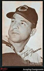 Tito Francona Baseball Cards 1962 Exhibits Statistic Back Prices