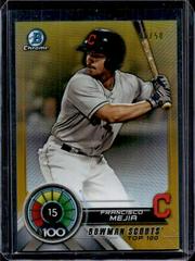 Francisco Mejia [Gold Refractor] #BTP-15 Baseball Cards 2018 Bowman Scouts' Top 100 Prices