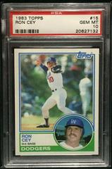 Ron Cey #15 Baseball Cards 1983 Topps Prices
