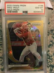 Mike Trout [Gold Prizm] #196 Baseball Cards 2020 Panini Prizm Prices