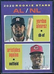 Aristides Aquino, Yordan Alvarez [Chrome Purple Refractor] Baseball Cards 2020 Topps Heritage Prices