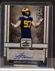 Aidan Hutchinson [Silver Spectrum] Football Cards 2022 Leaf Ultimate Draft Autographs Prices