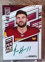 Sam Howell [Green Ink] #PP-SH Football Cards 2022 Panini Donruss Elite Pen Pals Autographs Prices