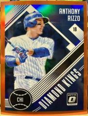 Anthony Rizzo [Orange] #1 Baseball Cards 2018 Panini Donruss Optic Prices