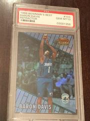 Baron Davis [Refractor] #103 Basketball Cards 1999 Bowman's Best Prices