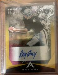 Ray Guy [Gold] #ASC-RGU Football Cards 2021 Panini Chronicles Ascension Autographs Prices