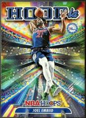 Joel Embiid #8 Basketball Cards 2022 Panini Hoops Hoopla Prices