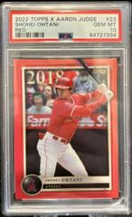Shohei Ohtani [Red] Baseball Cards 2022 Topps X Aaron Judge Prices