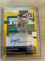 Matt Brash [Gold] Baseball Cards 2022 Panini Donruss Optic Rated Rookie Signatures Prices