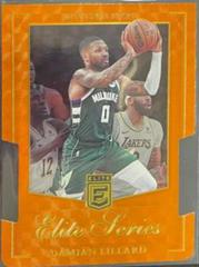 Damian Lillard [Orange Die-Cut] #10 Basketball Cards 2023 Donruss Elite Series Prices
