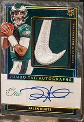 Jalen Hurts [Jumbo Tag Autograph] #265 Football Cards 2020 Panini One Prices