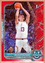 Walker Kessler [Chrome Red Shimmer Refractor] Basketball Cards 2021 Bowman University Prices