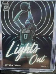 Jayson Tatum #1 Basketball Cards 2022 Panini Donruss Optic Lights Out Prices