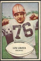 Lou Groza #95 Football Cards 1953 Bowman Prices