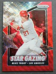 Mike Trout [Red Prizm] Baseball Cards 2020 Panini Prizm Star Gazing Prices