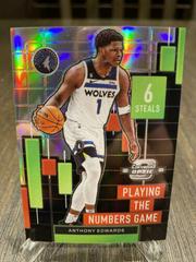 Anthony Edwards #30 Basketball Cards 2022 Panini Contenders Optic Playing the Numbers Game Prices