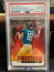 Trevor Lawrence [Gold] Football Cards 2021 Panini Select Firestorm Prices