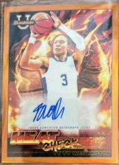 Ty Ty Washington [Orange] Basketball Cards 2021 Bowman University Heat Check Autographs Prices