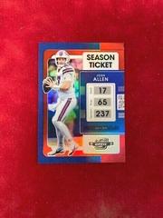Josh Allen [Red] #4 Football Cards 2021 Panini Contenders Optic Prices