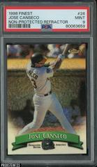 Jose Canseco [Non Protected Refractor] #26 Baseball Cards 1998 Finest Prices