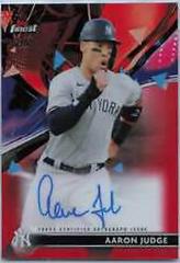 Aaron Judge [Red Refractor] #FA-AJ Baseball Cards 2021 Topps Finest Autographs Prices