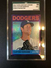 Clayton Kershaw Baseball Cards 2013 Topps Heritage Chrome Prices