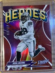 Josh Jacobs [Red] #H-14 Football Cards 2023 Panini Prestige Heroes Prices