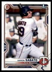 Aaron Sabato #BP-125 Baseball Cards 2021 Bowman Paper Prospects Prices