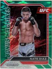 Nate Diaz [Green Pulsar] #25 Ufc Cards 2022 Panini Prizm UFC Bonus Machines Prices