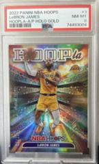 LeBron James [Hyper Gold] #3 Basketball Cards 2022 Panini Hoops Hoopla Prices