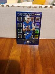 Josh Allen [Silver] Football Cards 2022 Panini Contenders Winning Ticket Prices