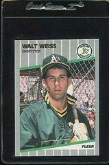 Walt Weiss #24 Baseball Cards 1989 Fleer Glossy Prices