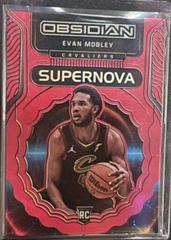 Evan Mobley [Red Flood] Basketball Cards 2021 Panini Obsidian Supernova Prices