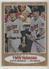 Joe Mauer, Justin Morneau [Refractor] #C83 Baseball Cards 2011 Topps Heritage Chrome Prices