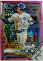 Bobby Witt Jr. [Pink Refractor Mega Box Mojo] Baseball Cards 2021 Bowman Chrome Prospects Prices