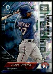 Leody Taveras [Atomic Refractor] Baseball Cards 2018 Bowman Trending Prices
