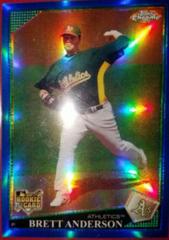 Brett Anderson [Autograph Blue Refractor] #226 Baseball Cards 2009 Topps Chrome Prices