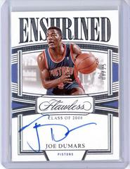 Joe Dumars #20 Basketball Cards 2022 Panini Flawless Enshrined Signature Prices