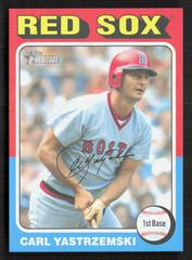 Carl Yastrzemski #OB-21 Baseball Cards 2024 Topps Heritage Oversized 1975 Box Loader Prices