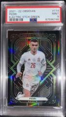 Pedri [Electric Etch Green] #114 Soccer Cards 2021 Panini Obsidian Prices