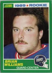Brian Williams #266 Football Cards 1989 Panini Score Prices
