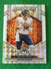 Justin Fields [White] #SF-JF Football Cards 2023 Panini Mosaic Straight Fire Prices