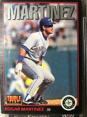 Edgar Martinez [Triple Play] #20 Baseball Cards 1993 Leaf Prices
