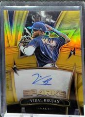 Vidal Brujan [Gold] #SS-VB Baseball Cards 2022 Panini Select Sparks Signatures Prices