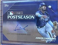 Junior Caminero [Gold] Baseball Cards 2024 Topps Postseason Performance Autograph Prices