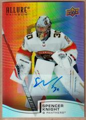 Spencer Knight [Full Autograph] Hockey Cards 2021 Upper Deck Allure Rainbow Prices