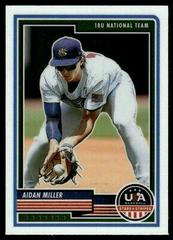 Aidan Miller [Team Logo] #56 Baseball Cards 2023 Panini Stars & Stripes USA Prices