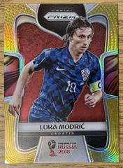 Luka Modric [Gold Prizm] #229 Soccer Cards 2018 Panini Prizm World Cup Prices